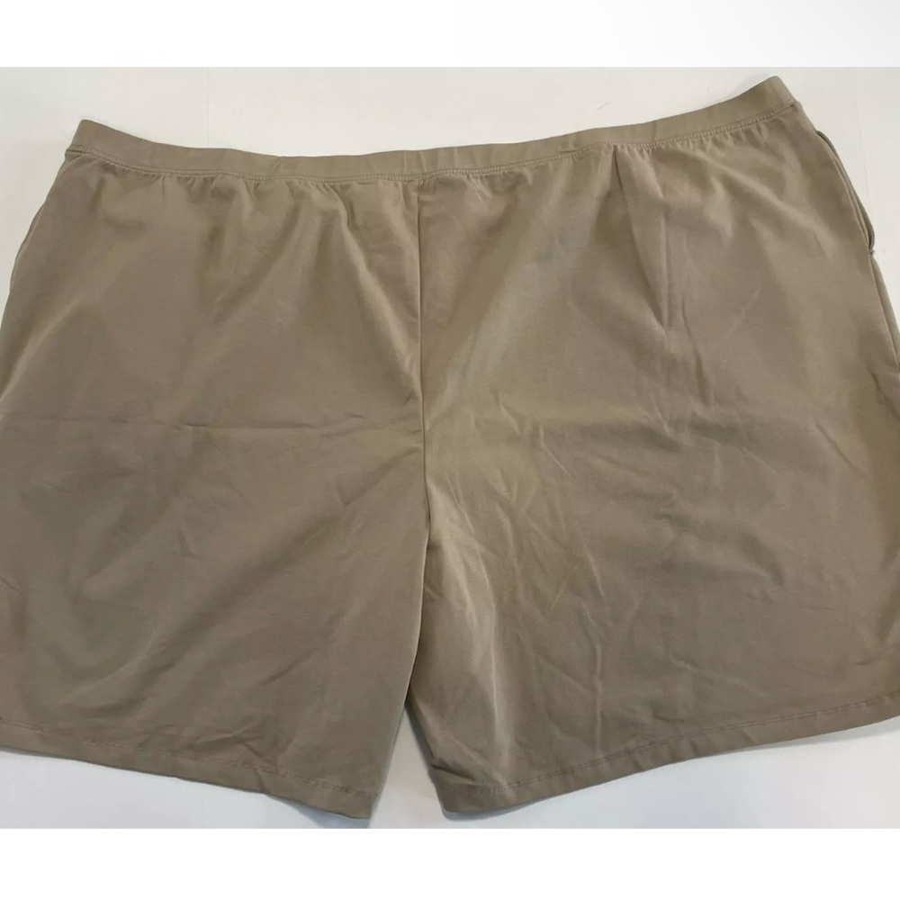 Catherines Women's High Waist Tan Shorts Size 4X - NWT